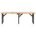 Ensemble de tables à bière pliantes 3 pcs bois massif de sapin - Photo n°5