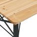 Ensemble de tables à bière pliantes 3 pcs bois massif de sapin - Photo n°10