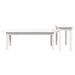 Ensemble de tables basses 2 pcs Blanc Bois massif de pin - Photo n°6