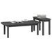 Ensemble de tables basses 2 pcs Gris Bois massif de pin - Photo n°4