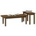 Ensemble de tables basses 2 pcs Marron miel Bois massif de pin - Photo n°4