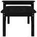 Ensemble de tables basses 2 pcs Noir Bois massif de pin - Photo n°7