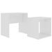 Ensemble de tables basses Blanc 48x30x45 cm - Photo n°1