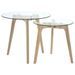 Ensemble de tables d'appoint 2 pcs Verre trempé - Photo n°1