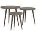 Ensemble de tables d'appoint 3 pcs Gris MDF et fer - Photo n°2