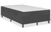 Ensemble matelas équilibré à ressorts 20 cm et sommier tapissier 35.5 cm tissu gris foncé Sloka - Élégance et confort - Photo n°1
