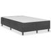 Ensemble matelas équilibré à ressorts 20 cm et sommier tapissier tissu 24.5 cm gris foncé Sloka - Élégance et confort - Photo n°1