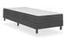 Ensemble matelas équilibré à ressorts 20 cm et sommier tapissier tissu 24.5 cm gris foncé Sloka - Élégance et confort - Photo n°11