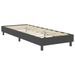 Ensemble matelas équilibré à ressorts 20 cm et sommier tapissier tissu 24.5 cm gris foncé Sloka - Élégance et confort - Photo n°3