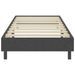 Ensemble matelas équilibré à ressorts 20 cm et sommier tapissier tissu 24.5 cm gris foncé Sloka - Élégance et confort - Photo n°2