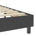 Ensemble matelas équilibré à ressorts 20 cm et sommier tapissier tissu 24.5 cm gris foncé Sloka - Élégance et confort - Photo n°6