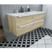Ensemble meuble de de salle de bain L 120 - 4 tiroirs + Vasque céramique + miroir - ZOOM - Photo n°4
