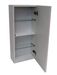 Ensemble meuble de salle de bain 1 étagère 1 armoire chêne clair et laqué blanc et miroir lumineux Teph L 70 cm - Photo n°4