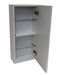 Ensemble meuble de salle de bain 1 étagère 1 armoire gris oxyde et laqué blanc et miroir lumineux Teph L 70 cm - Photo n°4