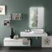 Ensemble meuble de salle de bain 1 tiroir blanc et miroir lumineux Kyo L 120 cm - Photo n°1