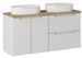 Ensemble meuble salle de bain 120 cm NOVA suspendu – Double vasque avec plan de travail - Photo n°1