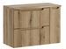 Ensemble meuble salle de bain suspendu NOVA Chêne naturel 80 cm - Photo n°1