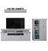 Ensemble meuble TV 3 pièces blanc mat Valex 180 cm - Photo n°1