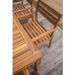 Ensemble repas de jardin 6 personnes - table 160x90cm et 6 fauteuils - Bois Acacia - Photo n°4