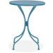 Ensemble repas de jardin ou balcon - Set bistrot table avec 2 fauteuils - Table : 60 x 70 cm, fauteuils : 54 x 64 x 77 cm - Bleu - Photo n°5