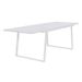 Ensemble repas de jardin - table extensible 160-240 cm et 6 fauteuils - Structure aluminium - Blanc - Photo n°5