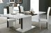 Ensemble table à rallonge et 4 chaises bois laqué blanc et noir Koyd - Photo n°2