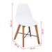 Ensemble table bois d'acacia et 6 chaises polypropylène blanc Silva - Photo n°9