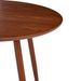 Ensemble table bois marron et 4 chaises tissu marron Liva - Photo n°12