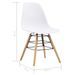 Ensemble table carrée 80 cm et 4 chaises blanc et et naturel Scanda - Photo n°11