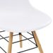 Ensemble table carrée 80 cm et 4 chaises blanc et et naturel Scanda - Photo n°12