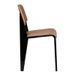 Ensemble table et 4 chaises industriel bois de frêne et acier noir Kiten - Photo n°4