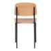 Ensemble table et 4 chaises industriel bois de frêne et acier noir Kiten - Photo n°5