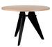 Ensemble table et 4 chaises industriel bois de frêne et acier noir Kiten - Photo n°7