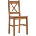Ensemble table et 8 chaises pin massif marron miel Kampia - Photo n°3
