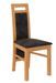 Ensemble table extensible 140/180 cm et 6 chaises en bois clair de hêtre et tissu noir Mouka - Photo n°5