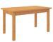 Ensemble table extensible 140/180 cm et 6 chaises en bois clair de hêtre et tissu noir Valka - Photo n°5