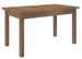 Ensemble table extensible 140/180 cm et 6 chaises en bois marron et tissu beige clair Komba - Photo n°5
