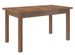 Ensemble table extensible 140/180 cm et 6 chaises en bois marron et tissu beige clair Valka - Photo n°4