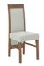 Ensemble table extensible 140/180 cm et 6 chaises en bois marron et tissu beige clair Valka - Photo n°5