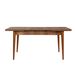 Ensemble table extensible 2 chaises et 2 bancs bois marron et tissu gris Mariva - Photo n°5