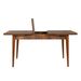 Ensemble table extensible 2 chaises et 2 bancs bois marron et tissu gris Mariva - Photo n°6