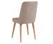 Ensemble table extensible 2 chaises et 2 bancs bois naturel et tissu beige Mariva - Photo n°8