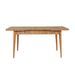 Ensemble table extensible 2 chaises et 2 bancs bois naturel et tissu gris Mariva - Photo n°5