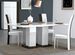 Ensemble table rectangulaire et 4 chaises bois laqué blanc et noir Koyd - Photo n°1