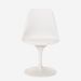 Ensemble table ronde 60 cm et 2 chaises pivotantes blanches avec coussin similicuir Tulipa - Photo n°8