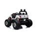 EROAD - Ford Ranger Monster Truck 2 places 4X4 Blanc - 2 places - 12V - Roues gomme - MP3 - Radio FM - Bluetooth - Photo n°3