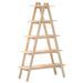 Étagère 5 niveaux en forme de A 110x40x180,5 cm bois pin massif - Photo n°1