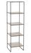 Etagère 5 niveaux métal argent Colin L 40 cm - Photo n°1
