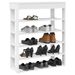Étagère à chaussures blanc 80x30x98 cm bois d'ingénierie - Photo n°1