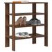 Étagère à chaussures chêne marron 61x32x70 cm bois d'ingénierie - Photo n°1